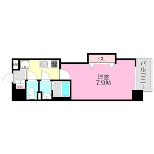 Luxe長田(家具家電あり) 間取り